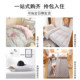 A complete set of three-piece set of pure cotton bed sheets and bedding for high school students living in school