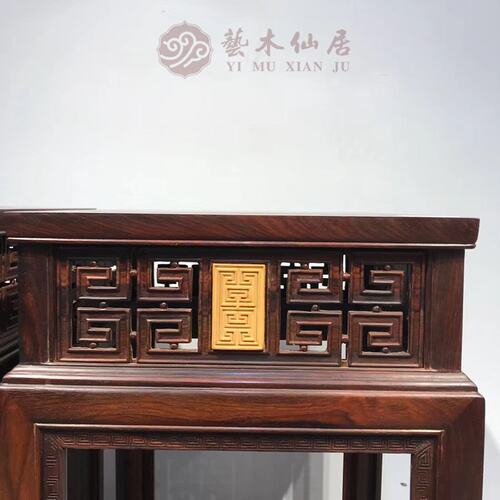 红木古典家具大红酸枝花架花几花盆架明清实木交趾黄檀厂家直销 - 图2
