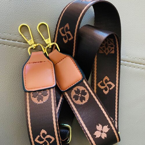 复古包带长款高档老花包带子斜挎单肩包带单肩斜挎自由调节 - 图2