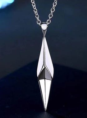 新疆仓几何星芒菱形项链个性ins小众冷淡设计简约潮流高级吊坠