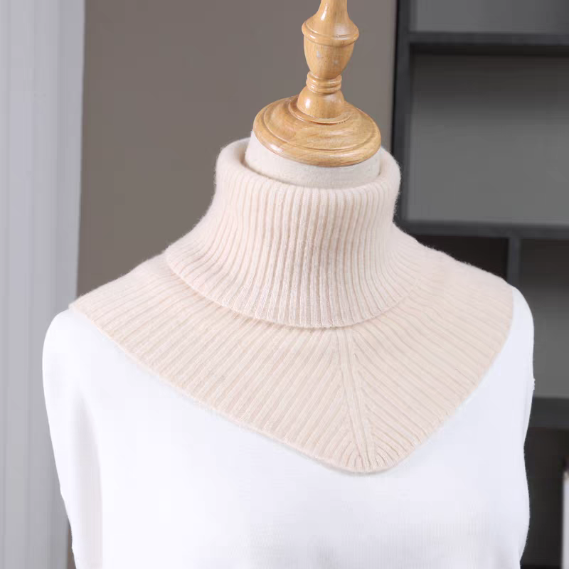 秋冬100%纯羊毛脖套女假衣领套头保暖高领假领子针织围巾毛衣围脖,淘宝优惠券,粉丝福利购,淘宝优惠卷