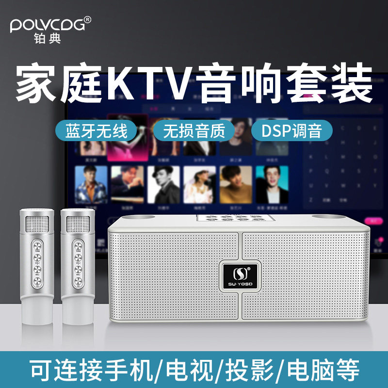 铂典家庭ktv音响套装无线麦克风 深度动力数码专营KTV/卡拉OK音箱