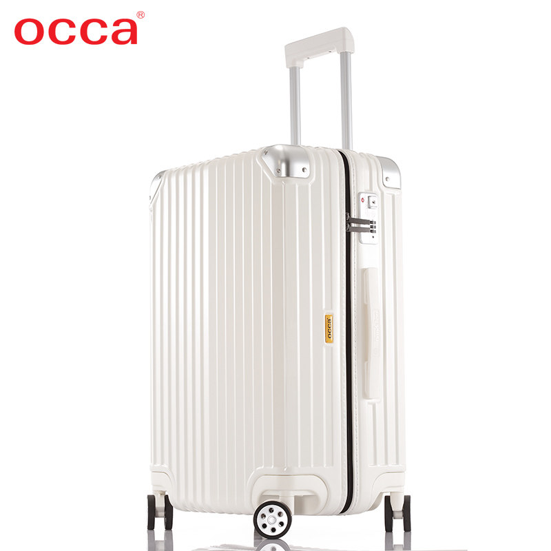 occa纯pc轻盈拉链箱20寸拉杆箱 occa旅行箱