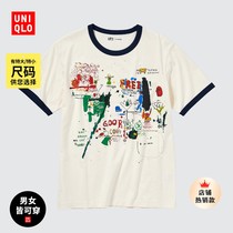 Uuchu Mens and Womens Costume Lovers UTIARCHIVE printed T-shirt Basquiat short sleeves 459311469262