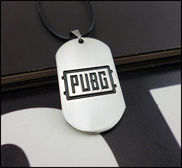 绝地求生钥匙链绝地求生 项链钥匙扣pubg吃鸡军牌狗牌游戏周边battlegrounds礼物