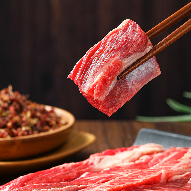 周家口生鲜牛肋条肉谷饲原切精修2000g肋排去骨烧烤火锅炖煮