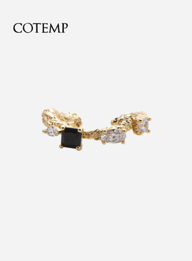 cotemp Ecorce 25FW新款树纹宝石系列 耳圈/戒指/手镯开口可调节