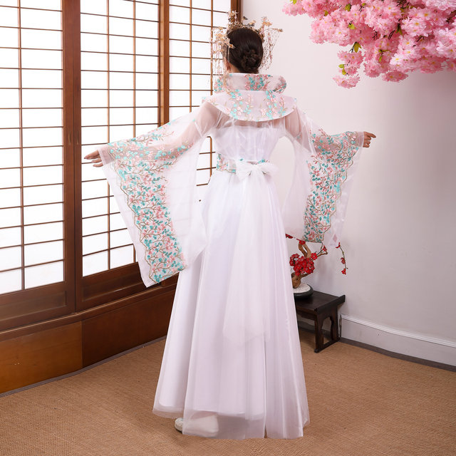 Improved Hanfu embroidered fairy-like elegant long skirt performance