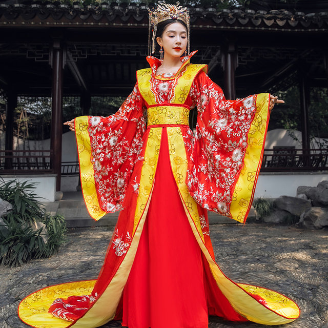 New stage costume queen red slippers