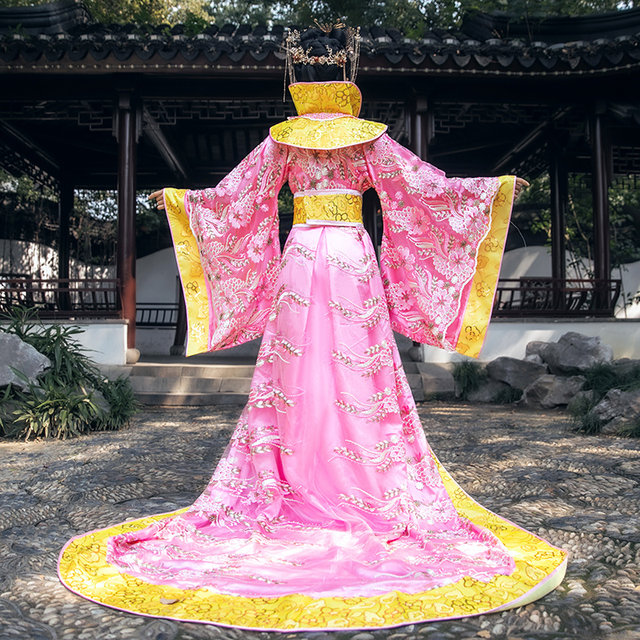 Ancient costume imperial concubine queen princess Han and Tang Dynasty costume tail