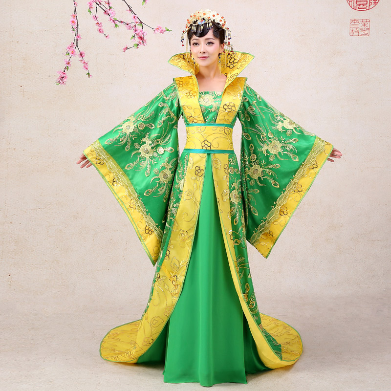 唐装女装中国风年轻款贵妃服装唐制汉服古装皇后服装大红色演出服 - 图2