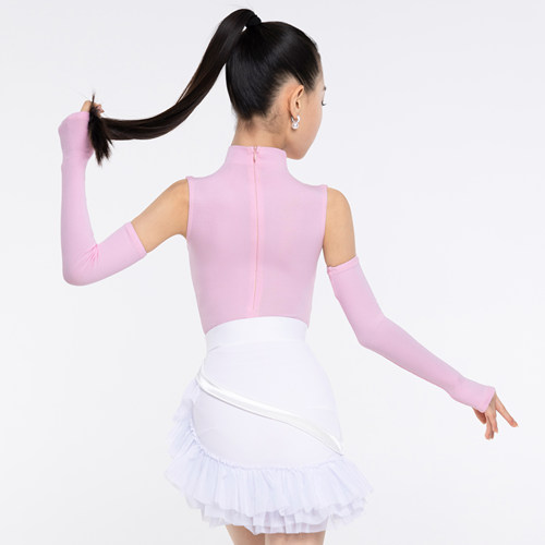 Venny薇妮【霓虹糖果】拉丁舞服高领分体练功服荷叶边裙摆训练服 - 图2