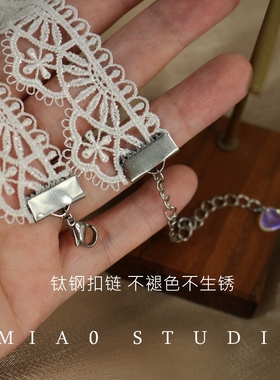 黑白色choker洛丽塔脖子饰品项链