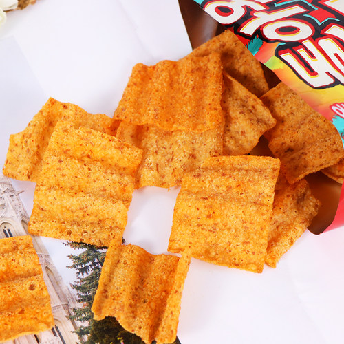 韩国进口零食好丽友sun太阳玉米波浪薯片玉米锅巴网红膨化70g - 图1