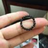 Stylish Shiny Faceted Ring Black Spinel