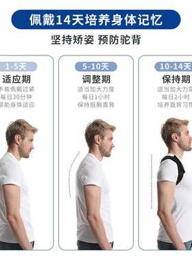 通勤隐形驼背矫正带便携易收纳上班族随时随地调整背部不良姿态