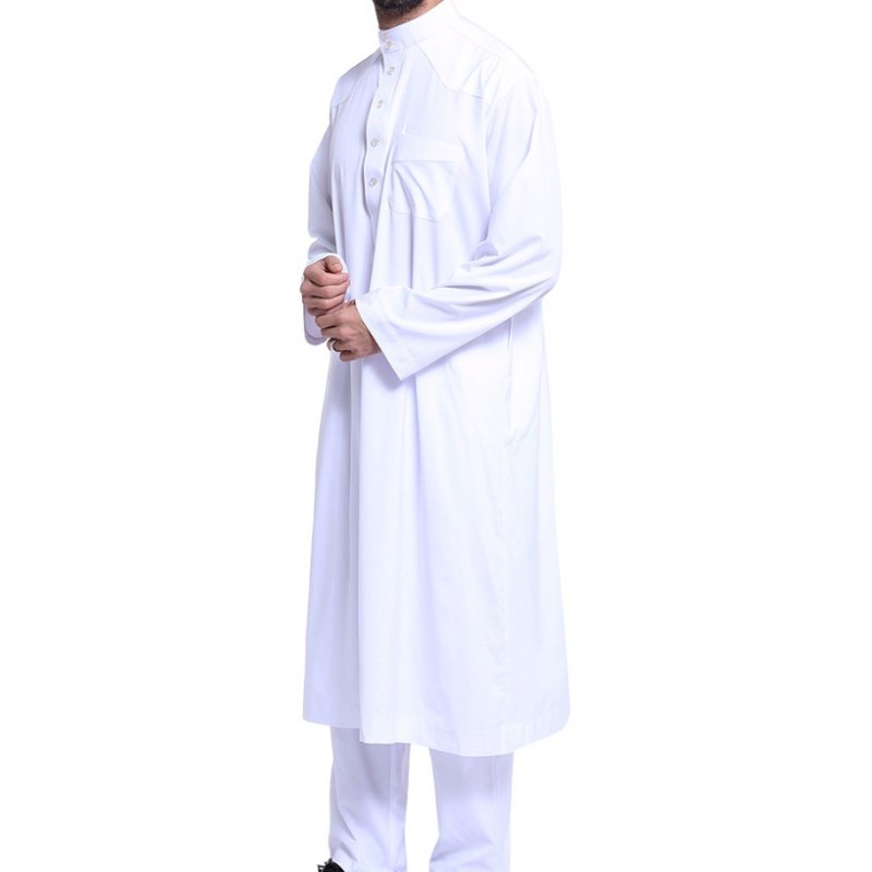 巴基斯坦印度白色长袍男装回民阿拉伯中东迪拜男士纯色长袍套装1,淘宝优惠券,粉丝福利购,淘宝优惠卷