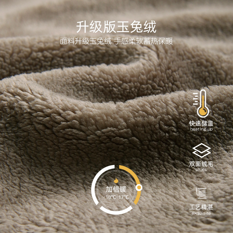 家乐芬男士睡衣秋冬款冬季法兰绒加绒加厚款保暖珊瑚绒家居服套装,淘宝优惠券,粉丝福利购,淘宝优惠卷