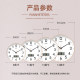 Free battery hook for household simple Nordic round wall clock