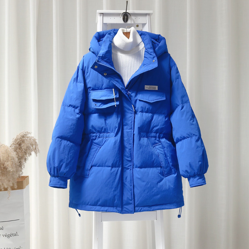 女冬中长款2021年新款爆款韩版连帽 雪缇娜羽绒服