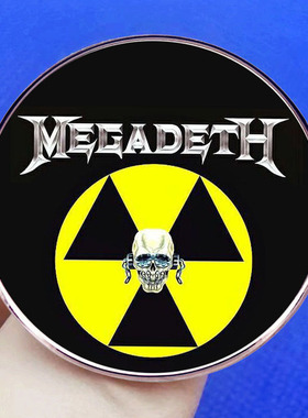 Megadeth麦格帝斯胸针摇滚乐队金属音乐胸章别针合金徽章配饰