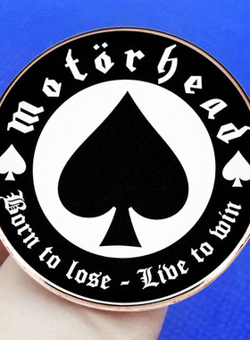 Motorhead摩托党胸针生来注定要失败活着注定要胜利别针徽章