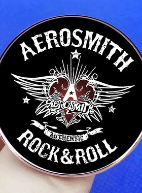 Aerosmith史密斯飞船胸针空中铁匠摇滚乐队别针胸章合金金属徽章