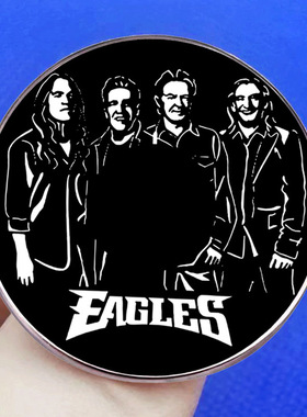 Eagles老鹰摇滚乐队胸针美国朋克音乐别针金属合金徽章配饰