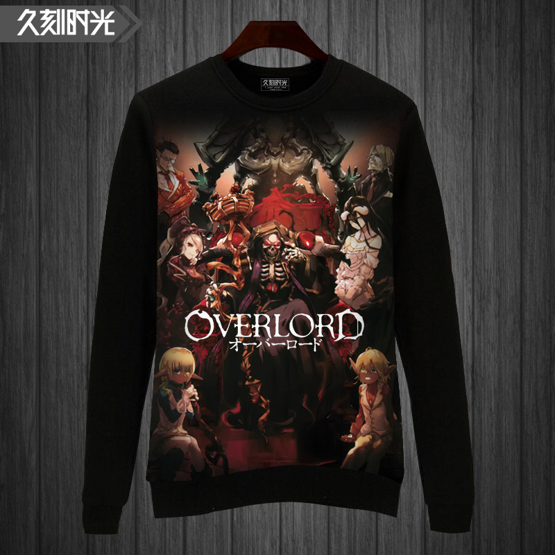 动漫周边定制overlord男圆领潮卫衣 久刻时光卫衣