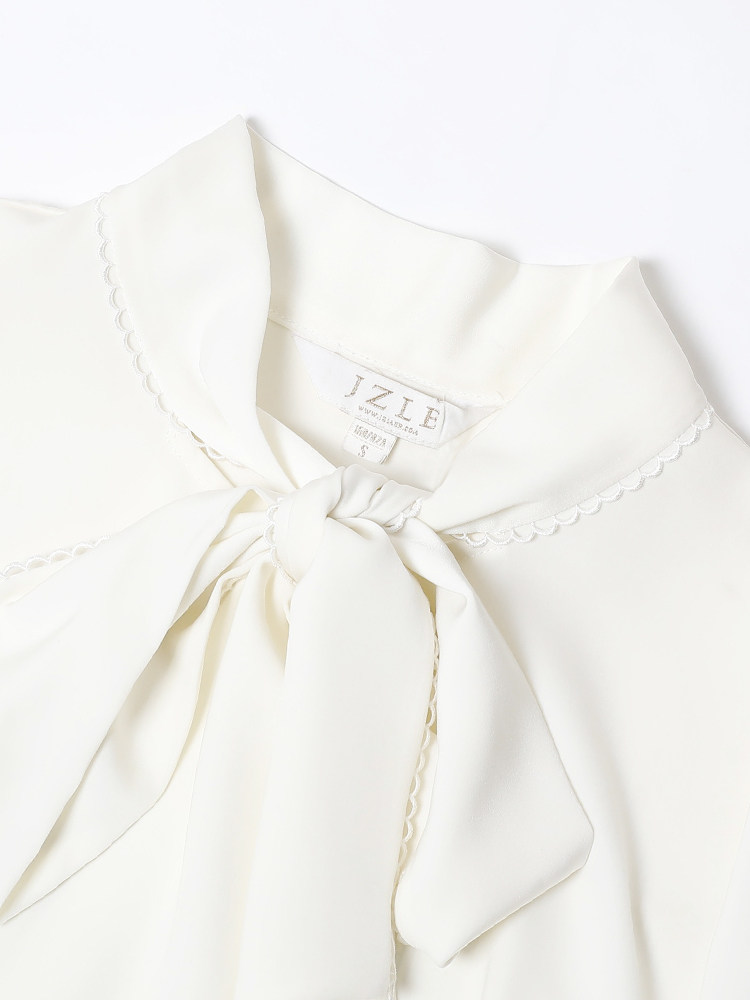 白色女设计感小众2020秋装新款衬衣 珈姿莱尔衬衫