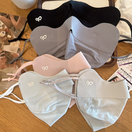 Ice Silk Sunscreen Mask for Women Summer 2025 New High-Looking Thin Breathable Anti-UV Full Face Sunshade Mask