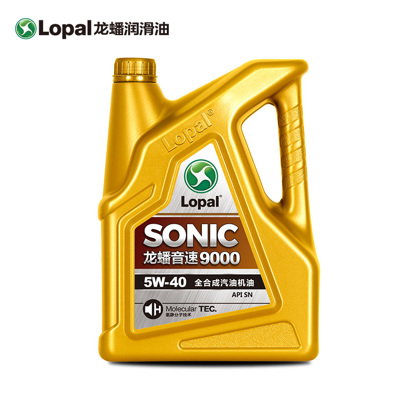 龙蟠SONIC9000 全合成机油SN 5W-40 4L*3瓶发动机润滑油旗舰正品 - 图0