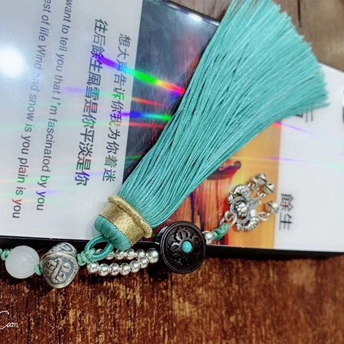 芊雅 Золотые шелковые нитки ручной работы с кисточками, подвеска, 71 размер