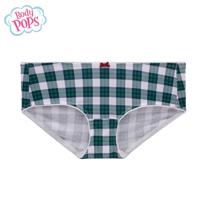 bodypops BCWP84CC82 新品女士可爱印花多色平角内裤女 5 条装 bodypops BCWP84CC82 新品女士可爱印花多色平角内裤女 5 条装