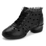 Туфли, танцующая белая обувь, из натуральной кожи, мягкая подошва