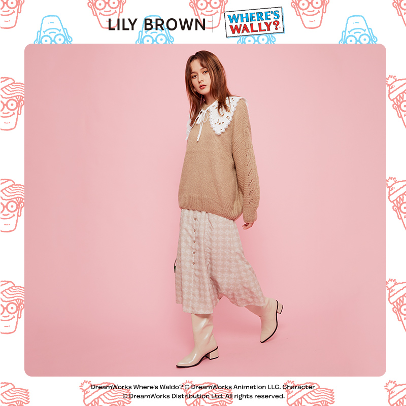 LILY BROWN春夏 Wally联名款卡通印花鱼尾长裙半身裙LWFS215202 - 图1