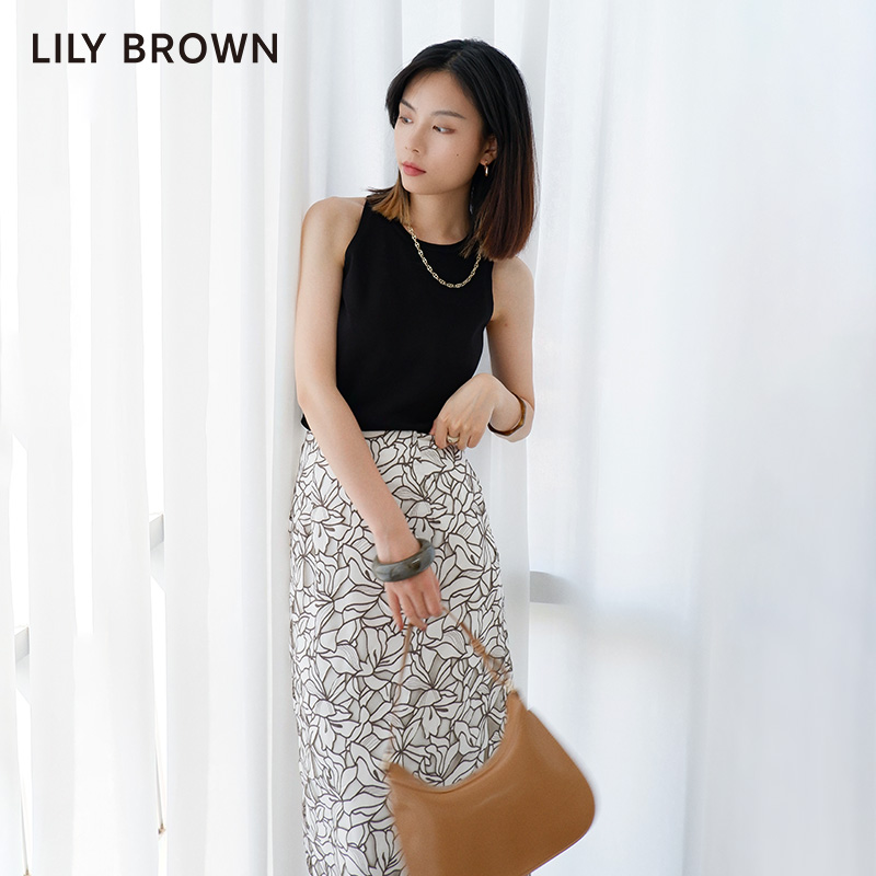 LILY BROWN春夏款 甜美镂空设计感高腰半身裙LWFS221087 - 图1