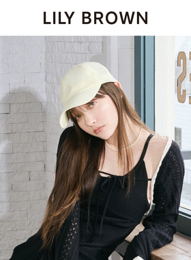 LILY BROWN秋冬款 简约百搭遮阳棒球帽鸭舌帽LWGH241330