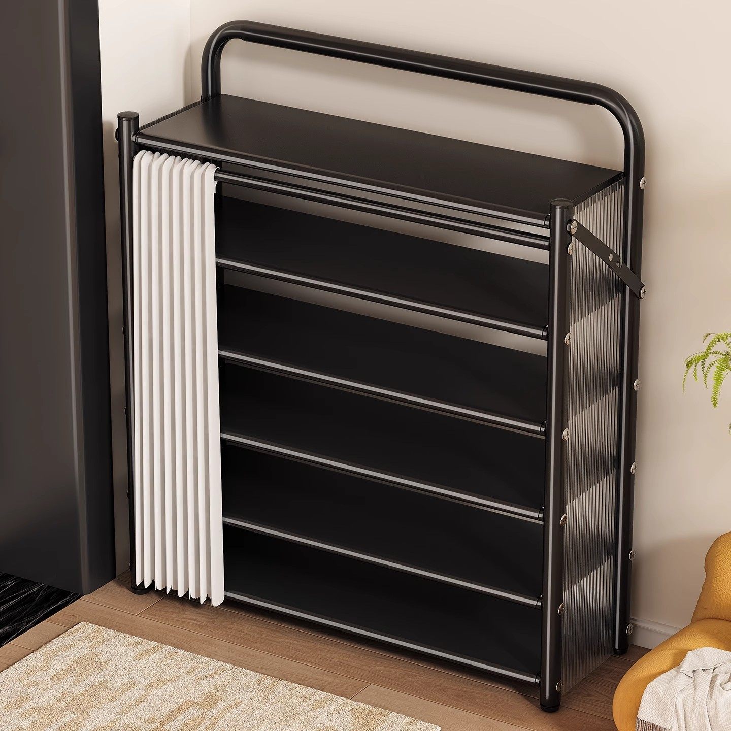 鞋架多层家用门口防尘置物架免安装折叠耐用鞋柜入户门外鞋收纳架,淘宝优惠券,粉丝福利购,淘宝优惠卷