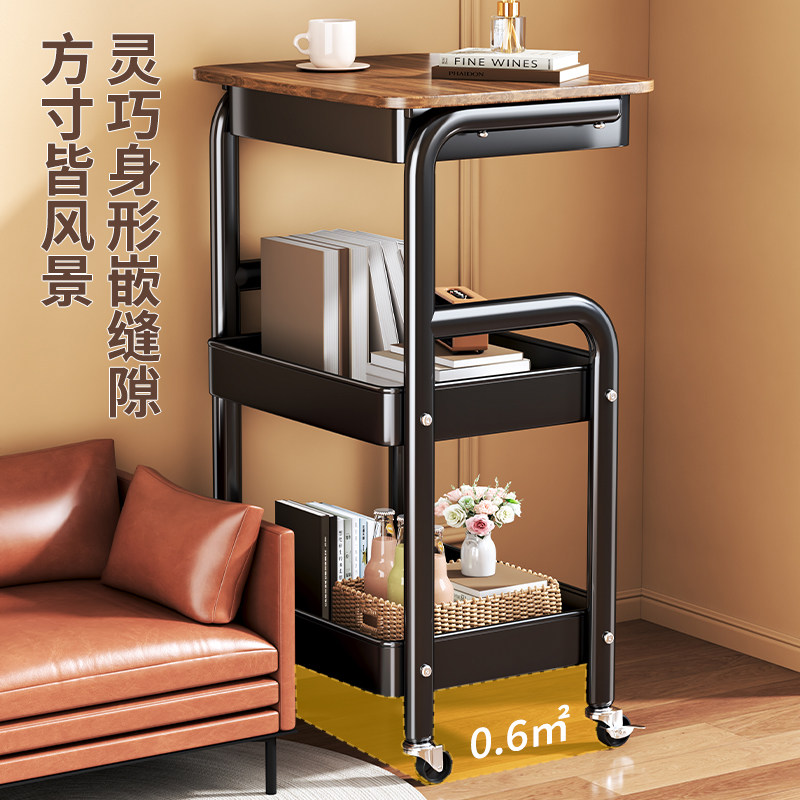 中古小推车置物架零食收纳架多功能移动边几客厅沙发茶几收纳抽屉,淘宝优惠券,粉丝福利购,淘宝优惠卷