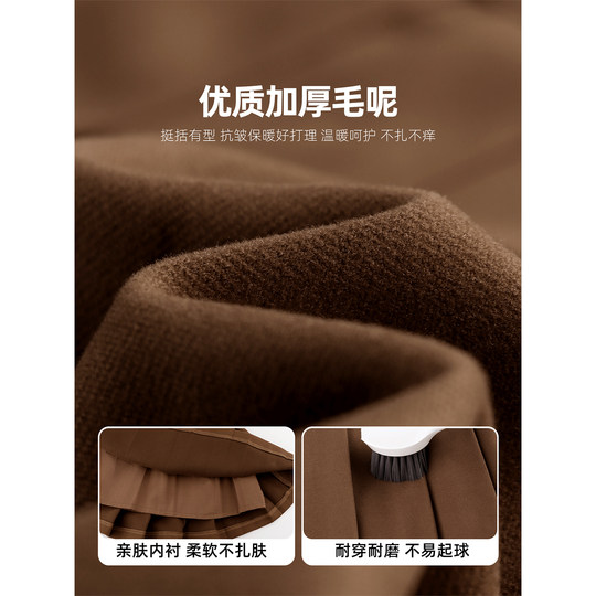 Falda plisada de lana gruesa para niña Amybaby