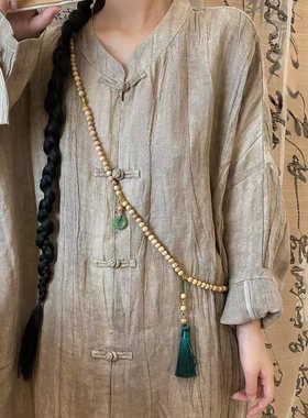 中国风男装夏季T恤复古唐装项链衣服配饰品衣服挂件吊坠个性时尚