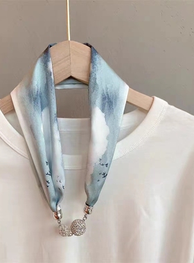丝巾项链聚酯纤维女士百措气质