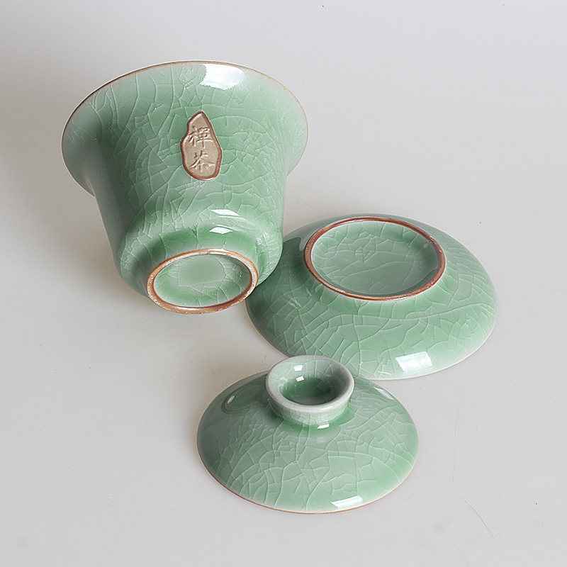 走量亏本处理只需13.9元哥窑三才盖碗冰裂泡茶碗中式陶瓷单人敬茶,淘宝优惠券,粉丝福利购,淘宝优惠卷