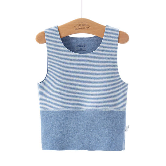 婴儿德绒保暖背心新生儿秋冬季护肚内穿男女宝宝儿童无骨打底肚围