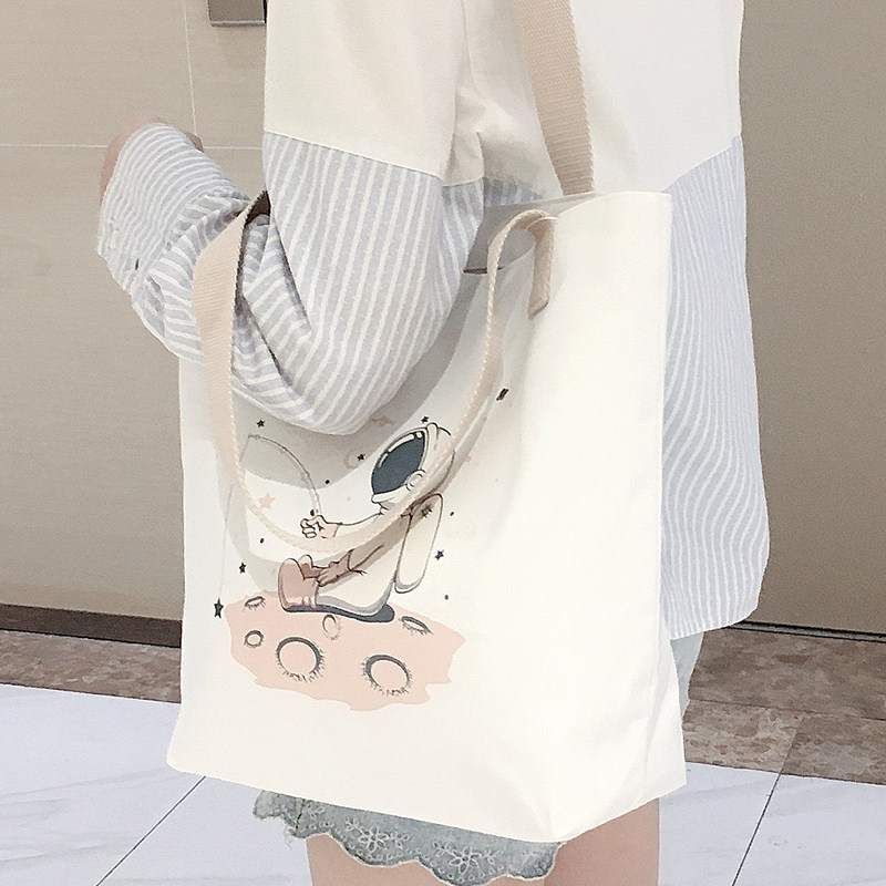 帆布包女夏手提布袋大容量单肩包 合肥雨凡箱包女士包袋