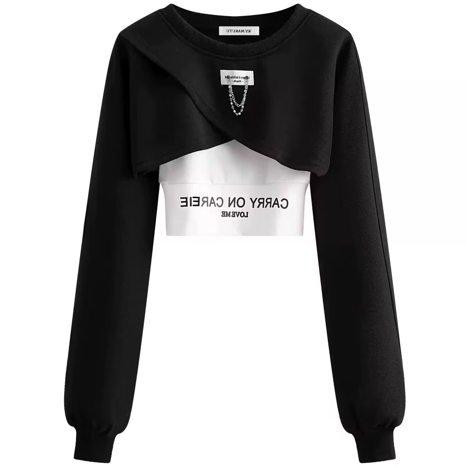 女中大童一整套春秋穿搭爵士舞服装kpop街舞套装现代舞团体演出服 - 图2