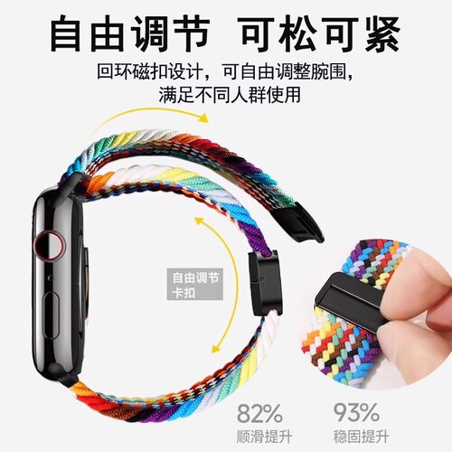 适用于oppowatch4Pro手表表带oppowatchx3/x2mini磁吸扣3Pro编织x腕带oppowatch1/2/3男女二三代替换se配件 - 图2