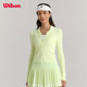 Wilson Wilson Spring Women's Tight Breathable Skin-Friendly Sports Tennis Braided POLO Collar Jacket Cardigan