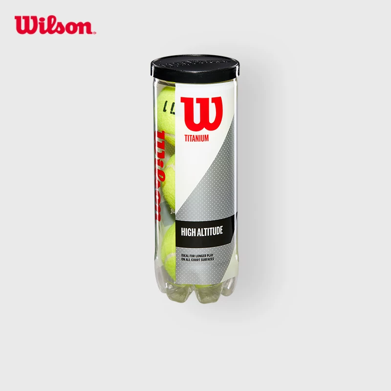 [Wilson威尔胜成人多场地通用训练舒适耐打银罐密封3只罐装网球]